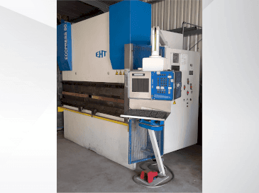 Frontansicht der EHT Ecopress 80  Maschine