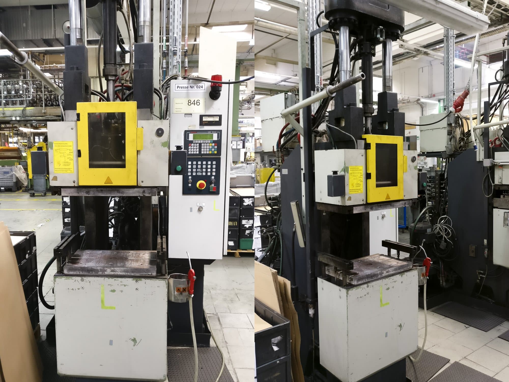 Seitenansicht der  Klöckner Desma 956.050 Maschine