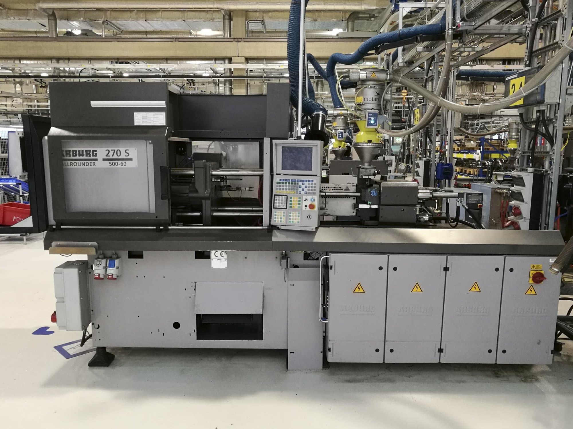 Frontansicht 1 der Arburg 270S 500-60  Maschine