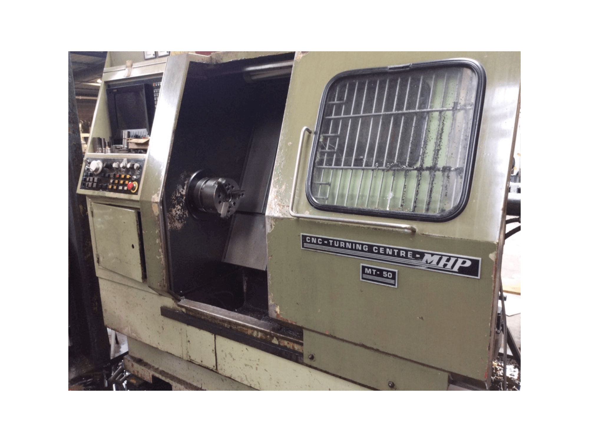 Front view of MHP MT-50 machine